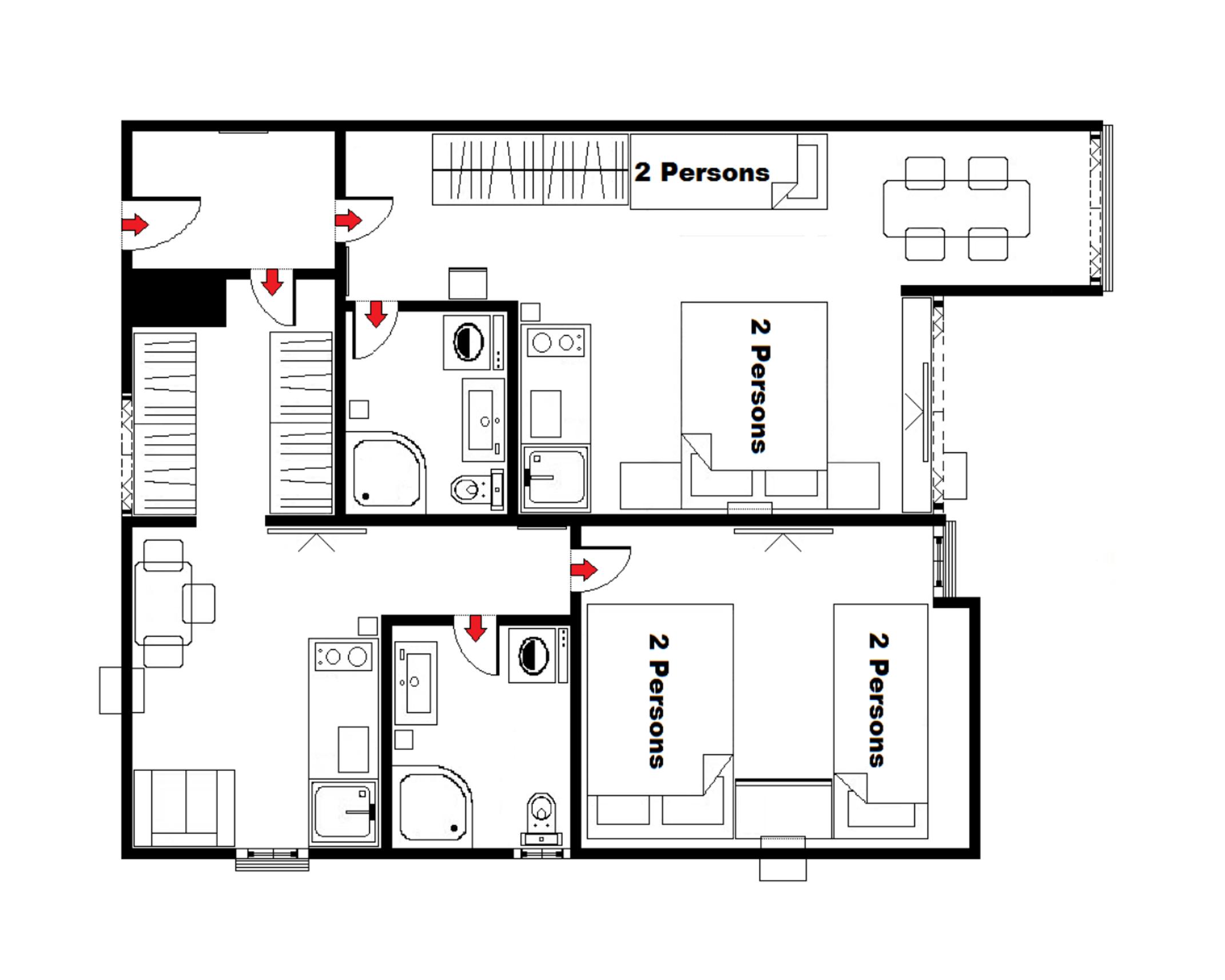 בודווה D&D Apartments 3 מראה חיצוני תמונה